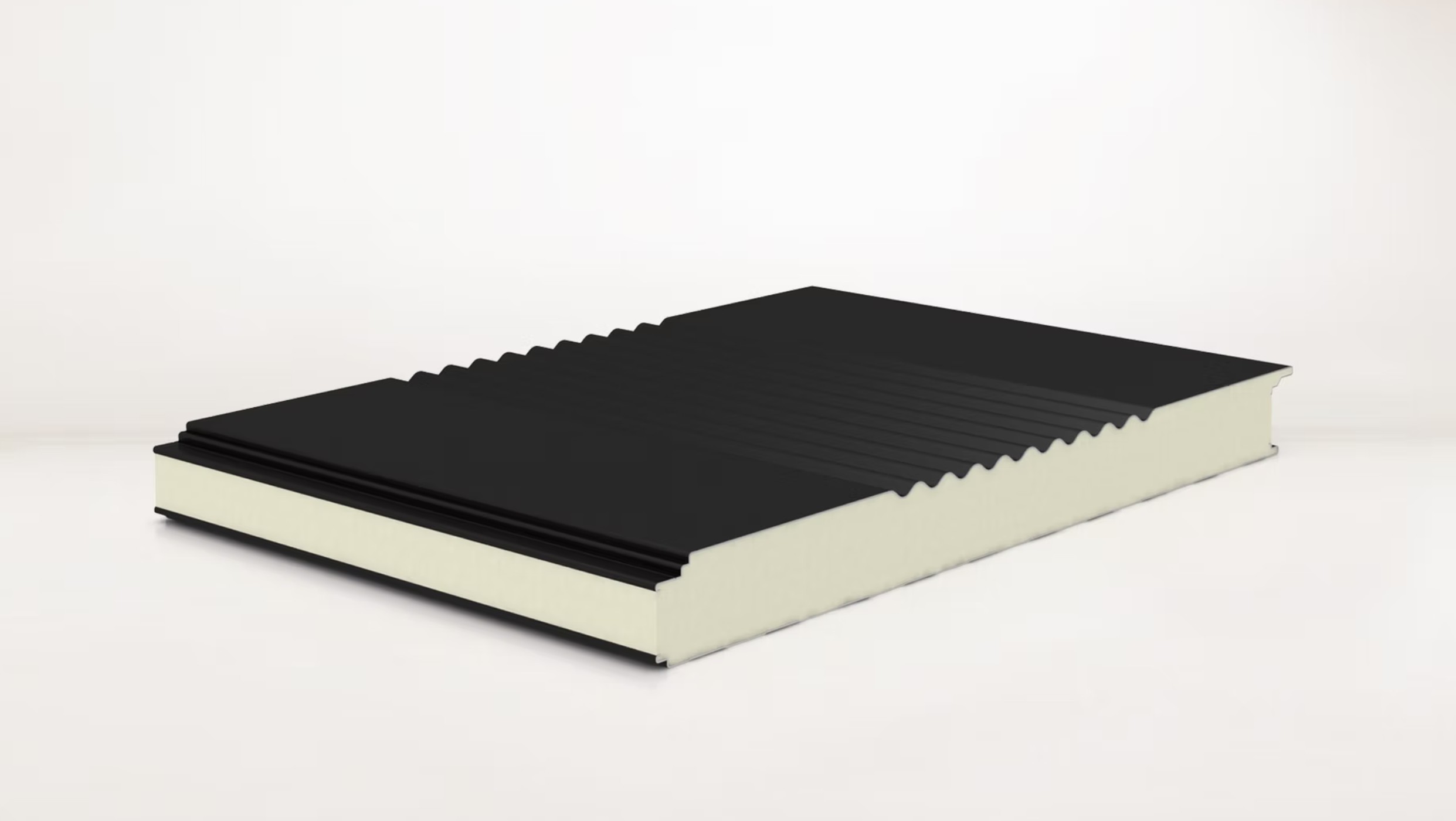 Yarı Sinüs Cephe Paneli PUR/PIR Yalıtımlı