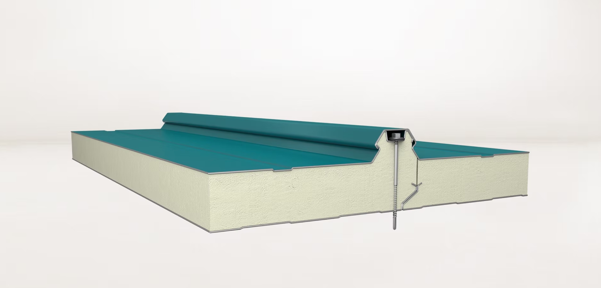 3-4 Hadveli Gizli Vidalı Çatı Paneli PUR/PIR Yalıtımlı