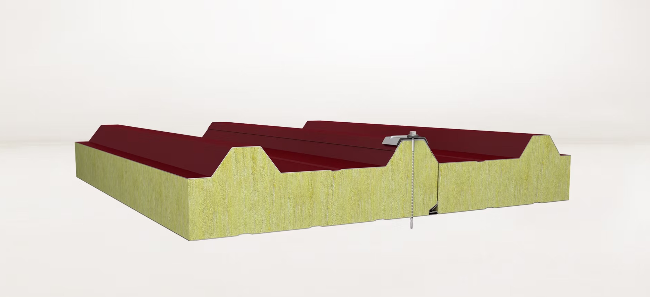 5 Hadveli Dıştan Vidalı Çatı Paneli /Taşyünü/Cam Yünü Yalıtımlı