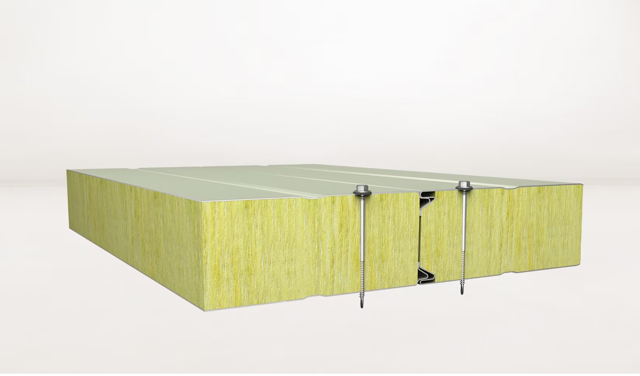 Dıştan Vidalı Cephe Paneli Taşyünü/Cam Yünü Yalıtımlı